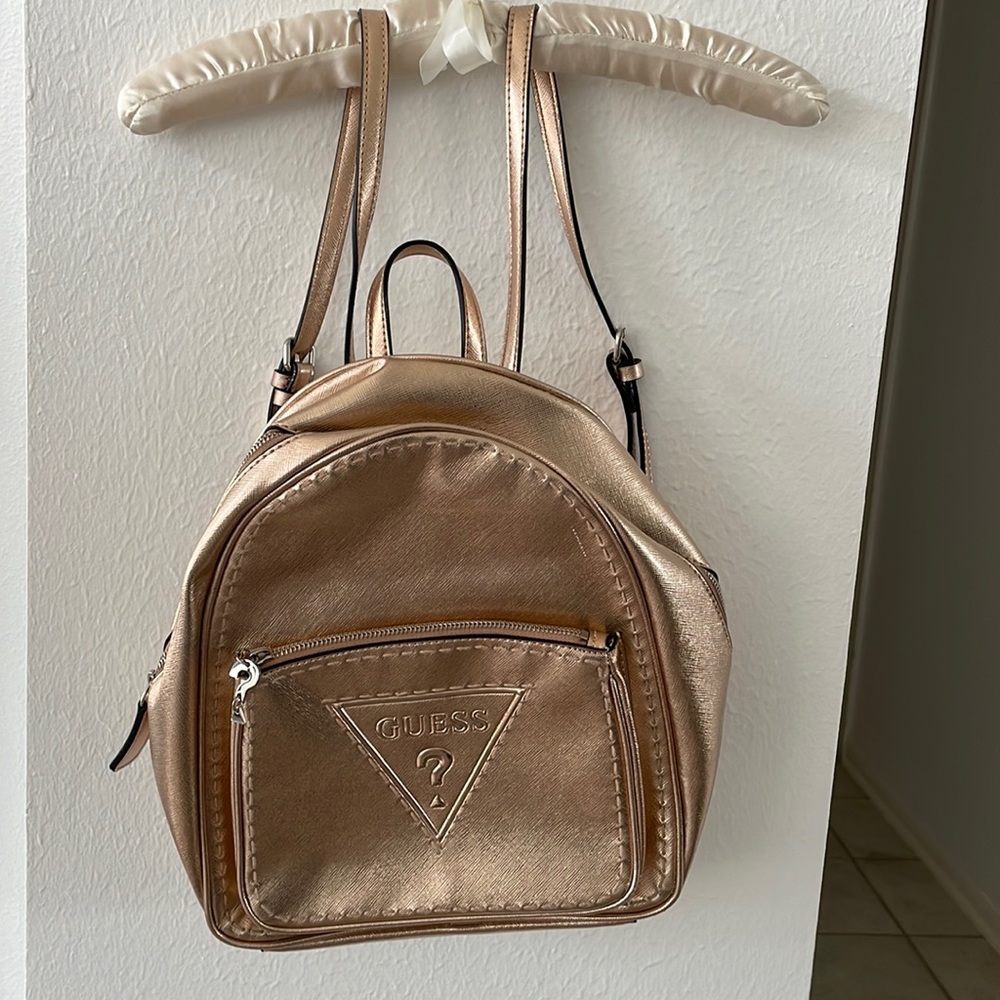 Rose Gold Guess Backpack!
